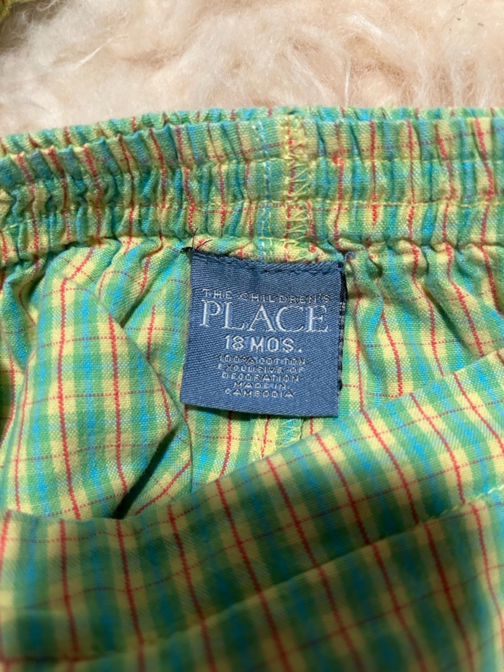 Vintage The Children's Place Green and Yellow Plaid Set Skort and Halter - Picture 6 of 6